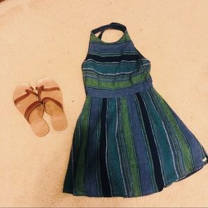 Roxy backless striped sundress